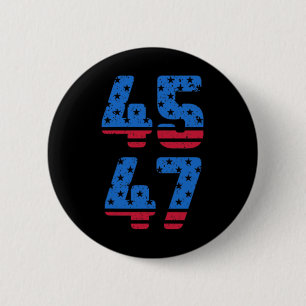 Badge Rond 5 Cm 45 47 Trump 2024 Jésus est mon sauveur Trump est m