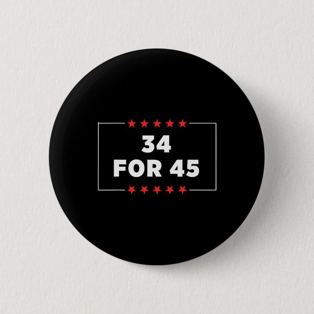 Badge Rond 5 Cm 45 Trump condamné (Devant)