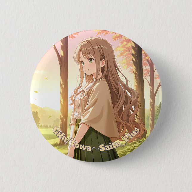 Badge Rond 5 Cm 47_Plus 岐阜 灯羽 - Gifu Towa (Devant)