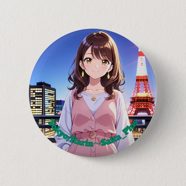 Badge Rond 5 Cm 47_Plus 東京 華莉 - Tokyo Karin (Devant)