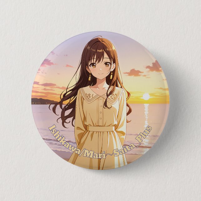 Badge Rond 5 Cm 47_Plus 石川 雅莉 - Ishikawa Mari (Devant)