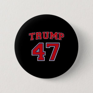 Badge Rond 5 Cm 47 Trump 2024 Voter Président Donald Trump 47e Ava