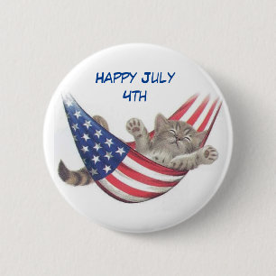 Badge Rond 5 Cm 4 juillet