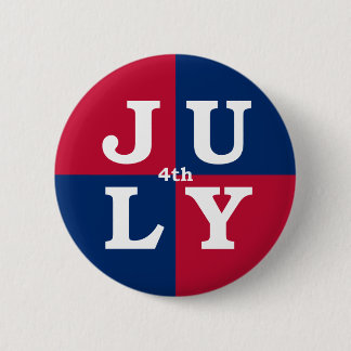 Badge Rond 5 Cm 4 juillet