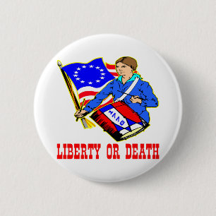 Badge Rond 5 Cm 4 Juillet 1776 Fête De L'Indépendance Liberté O