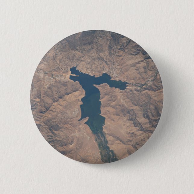 Badge Rond 5 Cm 4 Juillet 2019 - Lac Isabella En Californie. (Devant)