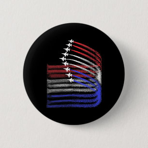 Badge Rond 5 Cm 4 juillet Drapeau Américain Patriotique Usa Pour M