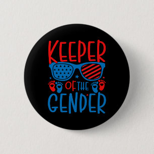 Badge Rond 5 Cm 4 juillet Gardien De La Révélation De Genre Par By