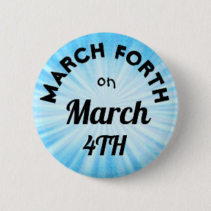 Badge Rond 5 Cm 4 mars sur le 4 mars Bouton
