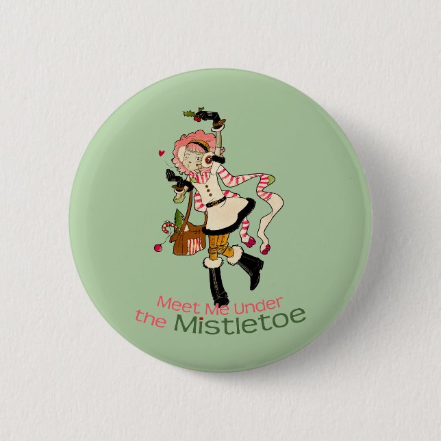 Badge Rond 5 Cm 4 petits monstres - vacances de Nessa (Devant)