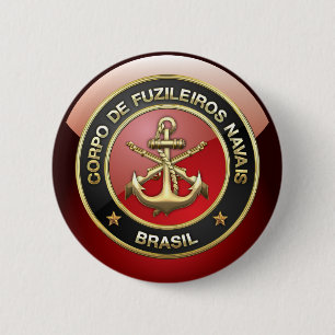 Badge Rond 5 Cm [500] Corpo De Fuzileiros Navais [Brasil] (CFN)
