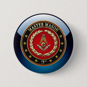Badge Rond 5 Cm [500] Master Mason, 3rd Degree [Edition spéciale]
