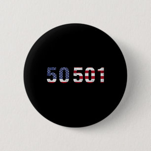 Badge Rond 5 Cm 50501 Manifestation Pour Résister À Trump 50 Manif
