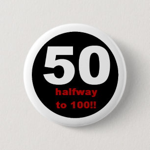Badge Rond 5 Cm 50 à mi-chemin à 100