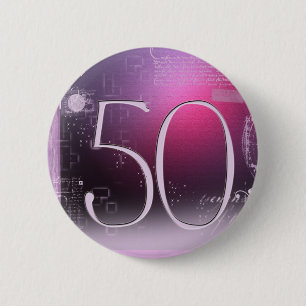 Badge Rond 5 Cm 50 années !