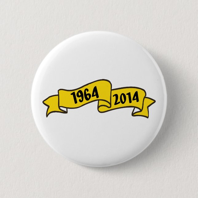 Badge Rond 5 Cm 50 ans (Devant)