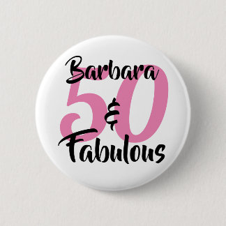 Badge Rond 5 Cm 50 ans et Fabuleux Fête d'anniversaire personnalis