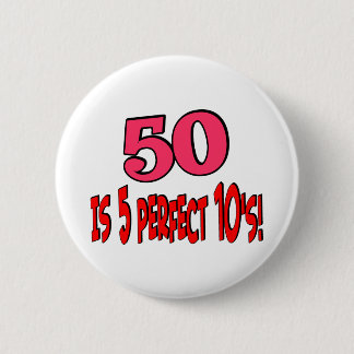 Badge Rond 5 Cm 50 est 5 10s parfaits (le ROSE)
