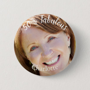 Badge Rond 5 Cm 50 & Fabulous Photo