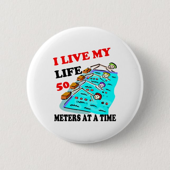Badge Rond 5 Cm 50 mètres à la fois (Devant)