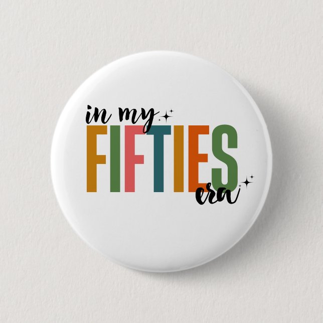 Badge Rond 5 Cm 50e anniversaire (Devant)