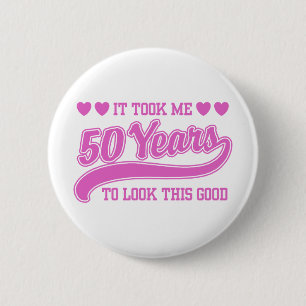 Badge Rond 5 Cm 50e anniversaire