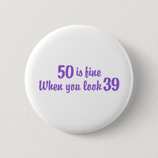 Badge Rond 5 Cm 50e anniversaire (Devant)