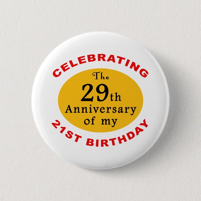 Badge Rond 5 Cm 50e anniversaire Gag Cadeaux (Devant)