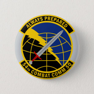 Badge Rond 5 Cm 54e Escadron de communications de combat