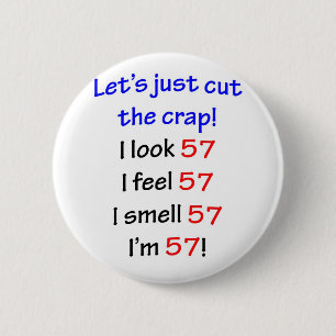 Badge Rond 5 Cm 57 coupons la merde