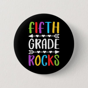 Badge Rond 5 Cm 5e année Rocks 5e année Retour à l'école