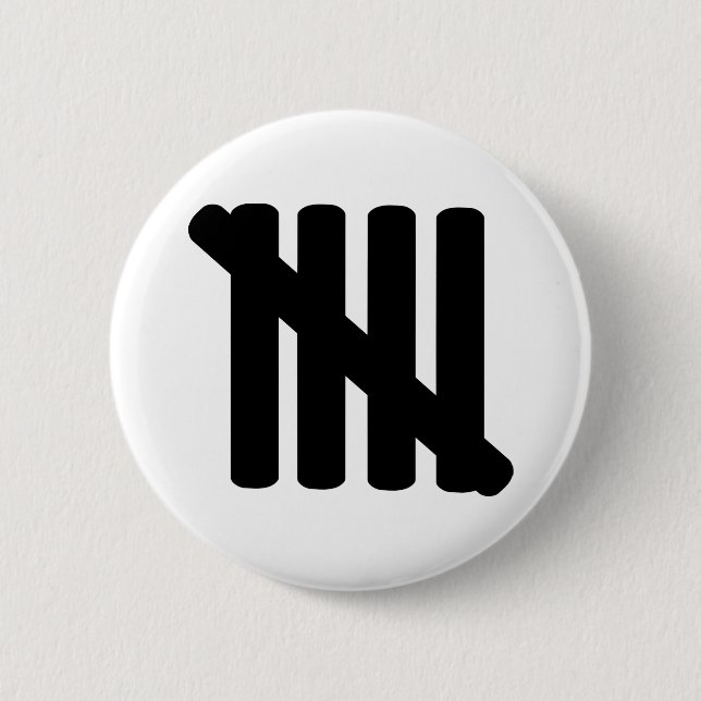 Badge Rond 5 Cm 5ème anniversaire (Devant)