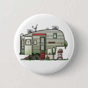 Badge Rond 5 Cm 5ème bouton de pointe de campeur de roue