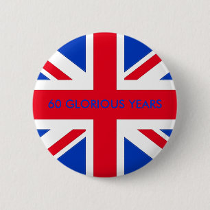 BADGE ROND 5 CM 60 ANNÉES GLORIEUSES