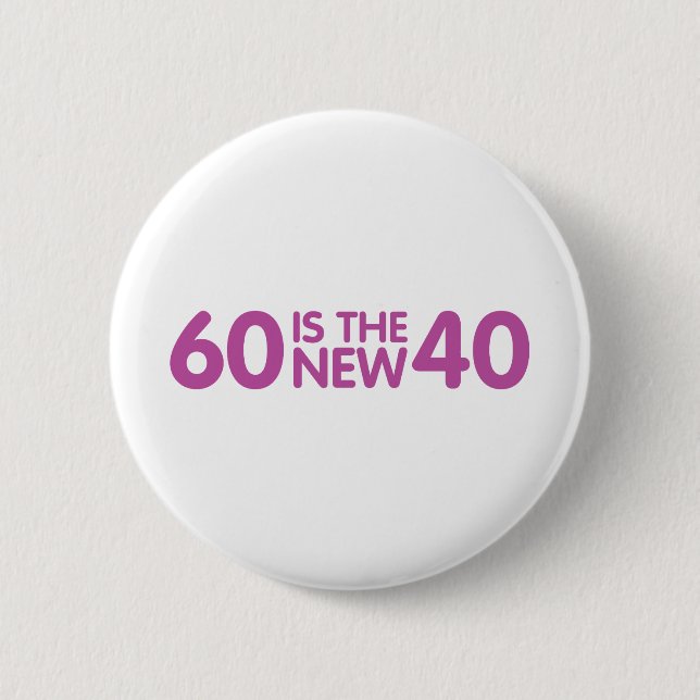 Badge Rond 5 Cm 60e anniversaire (Devant)