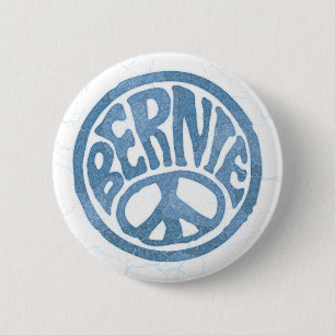 Badge Rond 5 Cm 60s paix Bernie