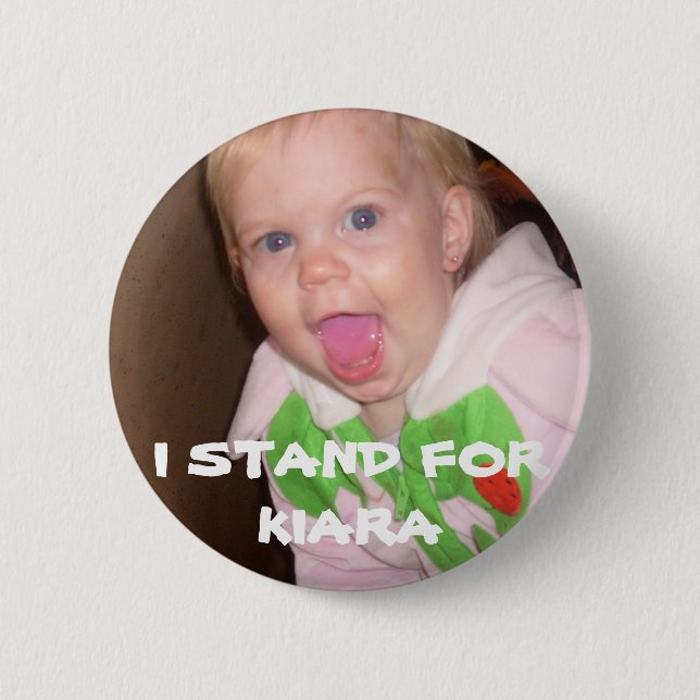BADGE ROND 5 CM 62, JE ME TIENS POUR KIARA (Devant)