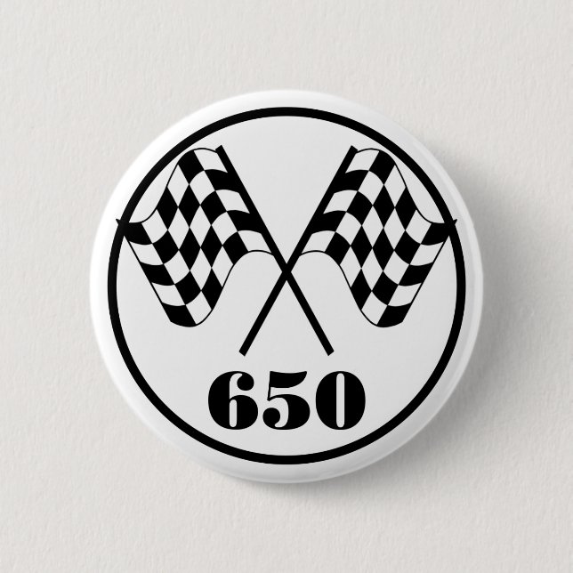 Badge Rond 5 Cm 650 drapeaux Checkered (Devant)