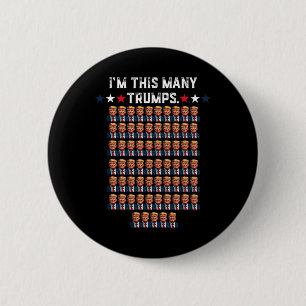 Badge Rond 5 Cm 65e anniversaire Je suis ce grand succès pour Trum