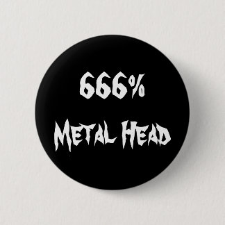 Badge Rond 5 Cm 666%Tête métallique