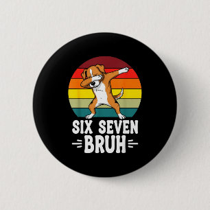 Badge Rond 5 Cm 67 Animaux Drôle 67 Brainrot Jeunesse Enfants Chie
