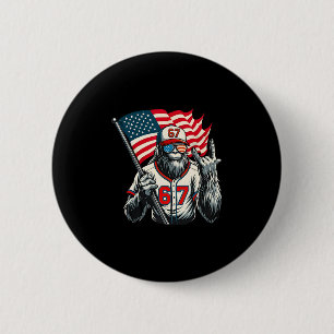 Badge Rond 5 Cm 67 Bigfoot Mème Funny Six Sept Gen Alpha Slang