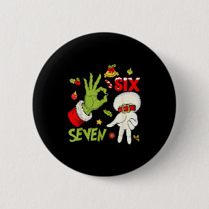 Badge Rond 5 Cm 67 Citation de mème tendance de Noël 6 7 Costume d