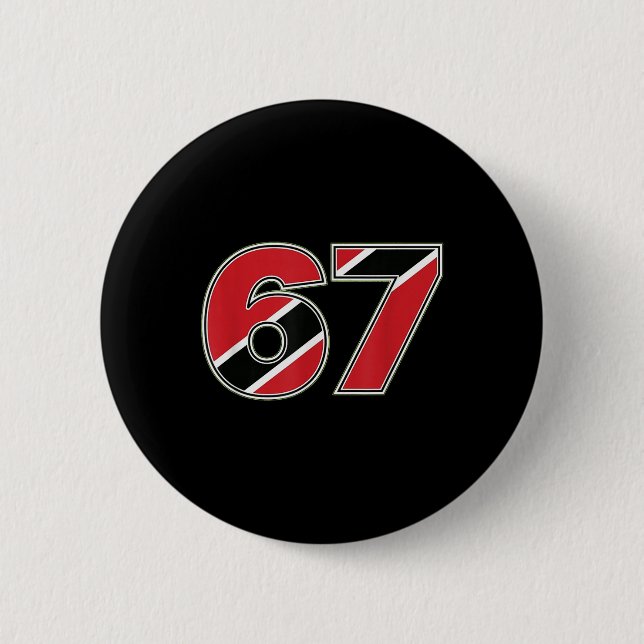 Badge Rond 5 Cm 67 Drapeau Trinité Togo Conception de numéro  (Devant)
