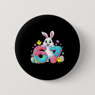 Badge Rond 5 Cm 67 drôle Six Seven Gen Meme Mignon Lapin Pâques