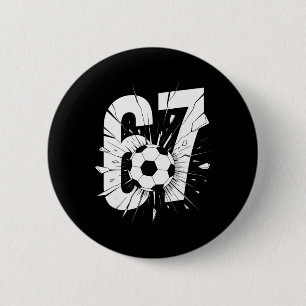 Badge Rond 5 Cm 67 Football Six Seven 6 7 Mème 67 _2