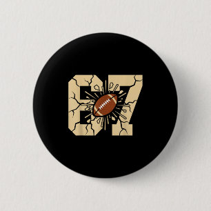 Badge Rond 5 Cm 67 Football Six Seven 6 7 Mème - Drôle 6-7 Drip Am