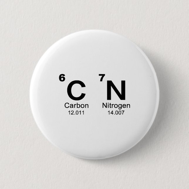 Badge Rond 5 Cm 67 Funny Meme Six Seven Science Periodic Table Che (Devant)