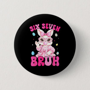 Badge Rond 5 Cm 67 Lapin Drôle Pour Enfants Fille Garçon Femmes Je