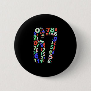 Badge Rond 5 Cm 67 Meme Caché Tendance Gen Z Alpha Six Seven 6 7 